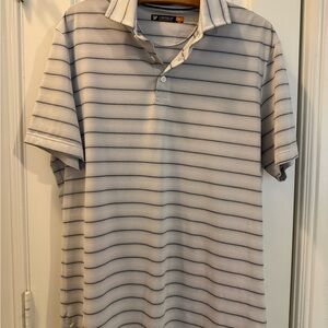 Daniel Cremieux Men's Striped Polo Shirt - Gray